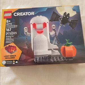 LEGO Spooky Ghost with Pumpkin and Bat Set